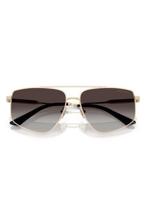 Jimmy Choo 58mm Pilot Sunglasses In Grey Flash