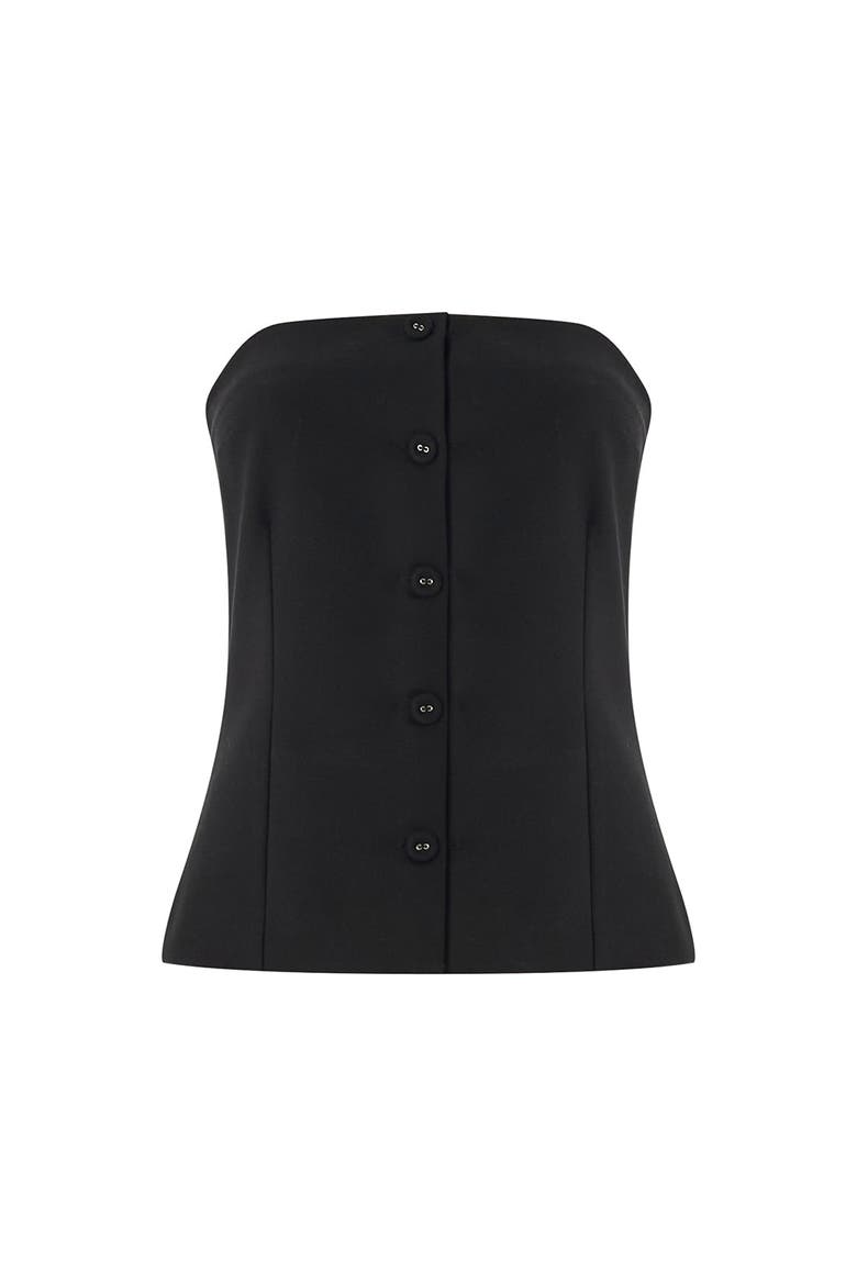 Baylee Strapless  Bustier, Alternate, color, BLACK
