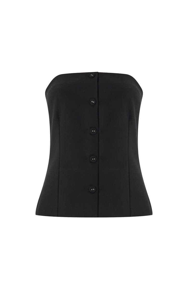 Exquise Baylee Strapless Button, Alternate, color, Black
