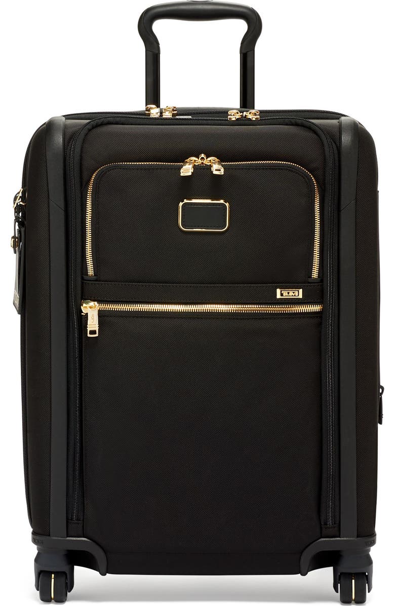 TUMI Alpha 3 22-Inch Wheeled Dual Access Continental Carry-On Bag, Main, color, Black/ Gold