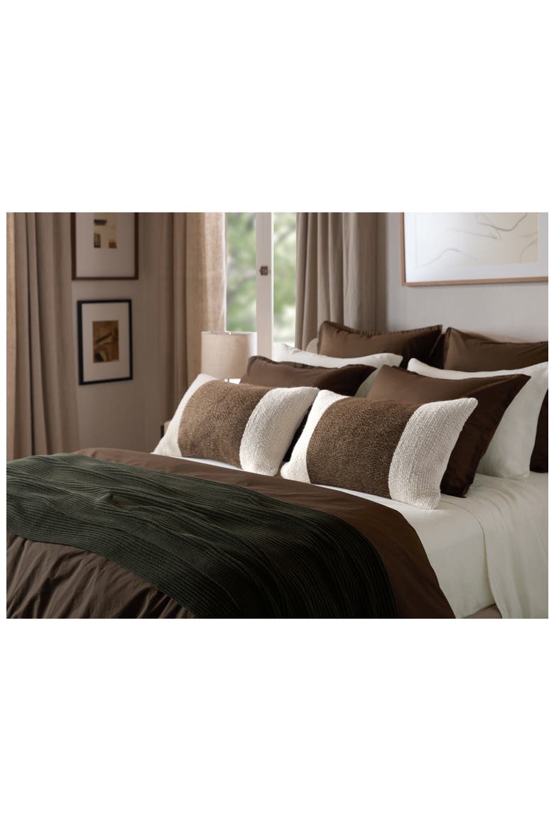Organic Cotton Ribbed Throw Blanket, Alternate, color, EVERGREEN