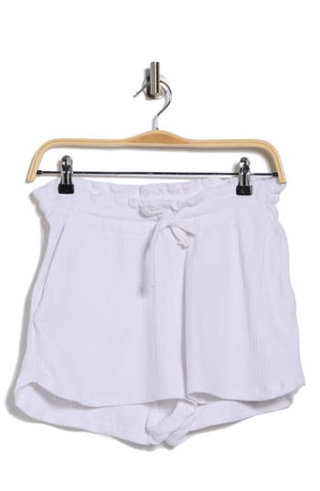 Vitamin A ® Thalia Tencel™ & Organic Cotton Blend Cover-up Shorts In White