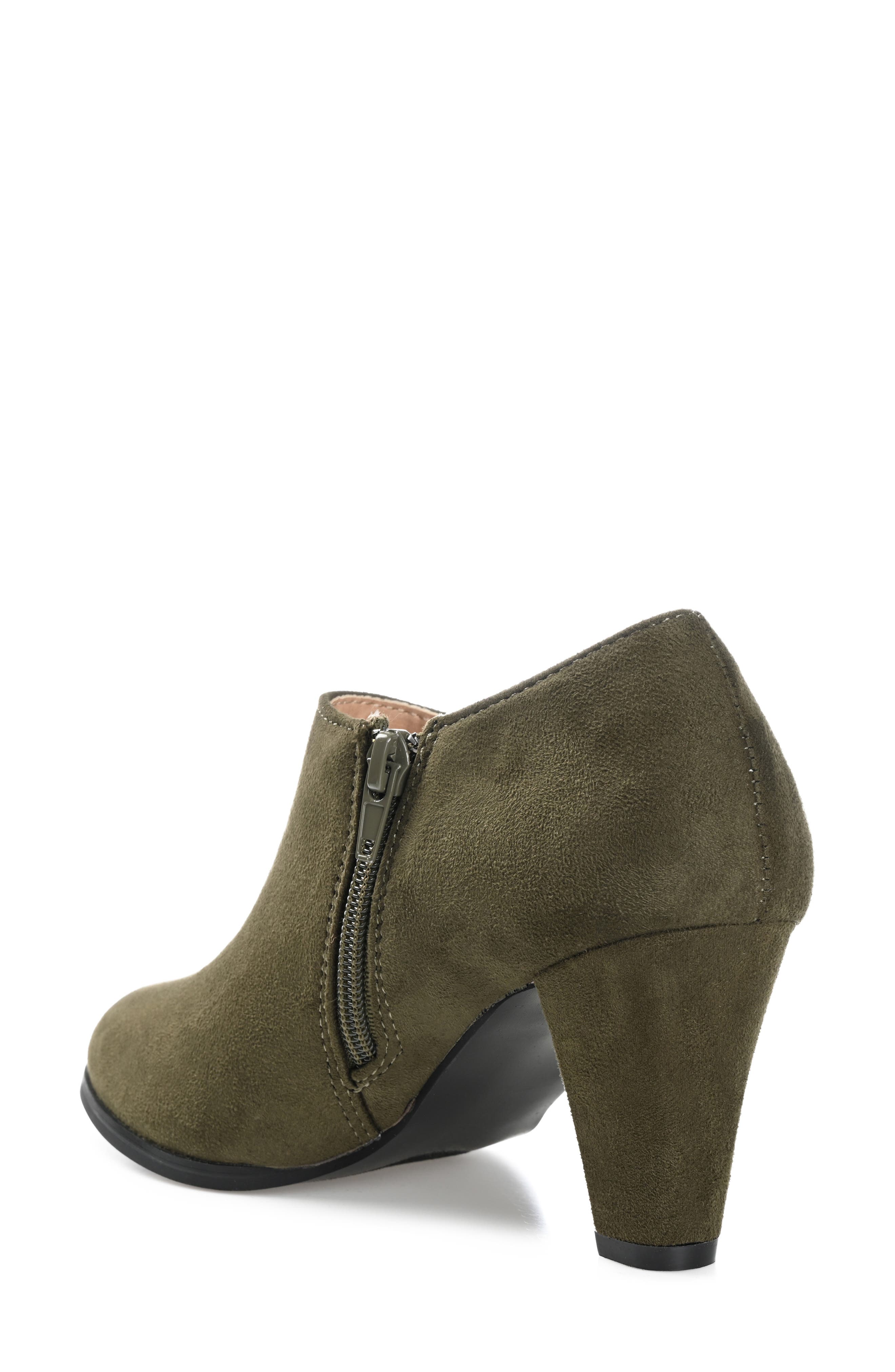 Sanzi Heeled Ankle Bootie, Alternate, color, OLIVE