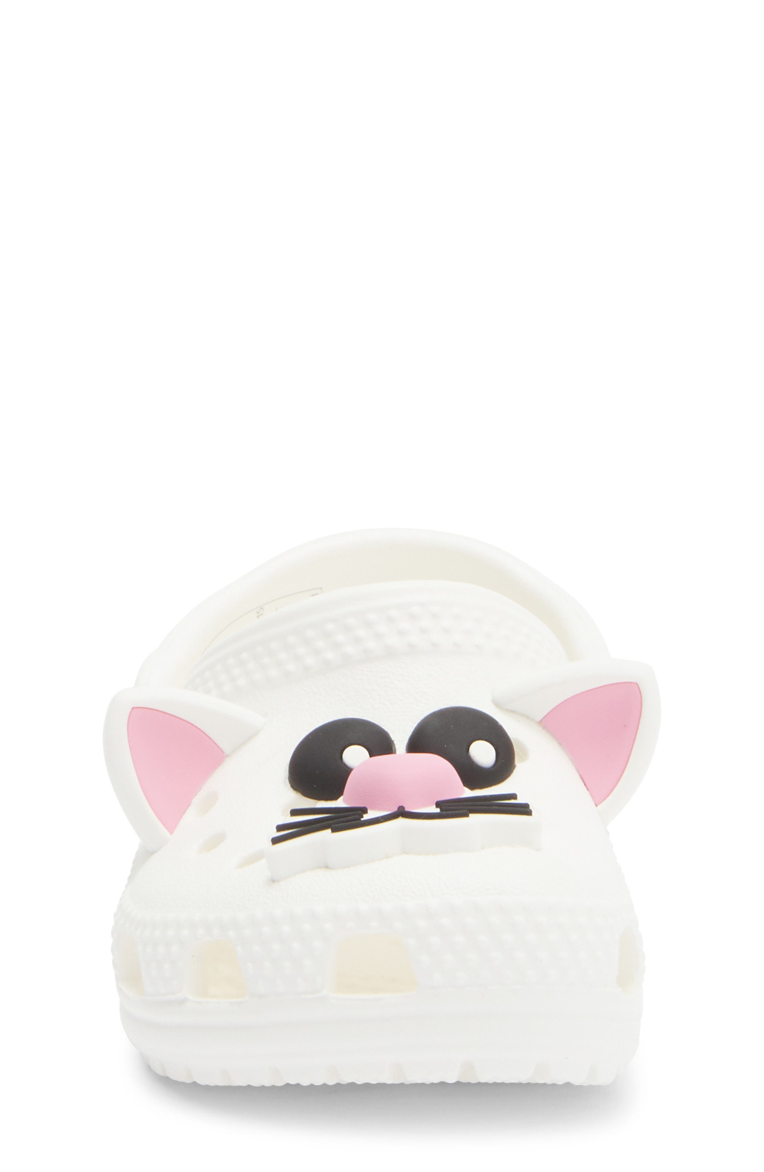 CROCS Kids' Classic I Am Cat Clog, Alternate, color, White/ Pink Tweed