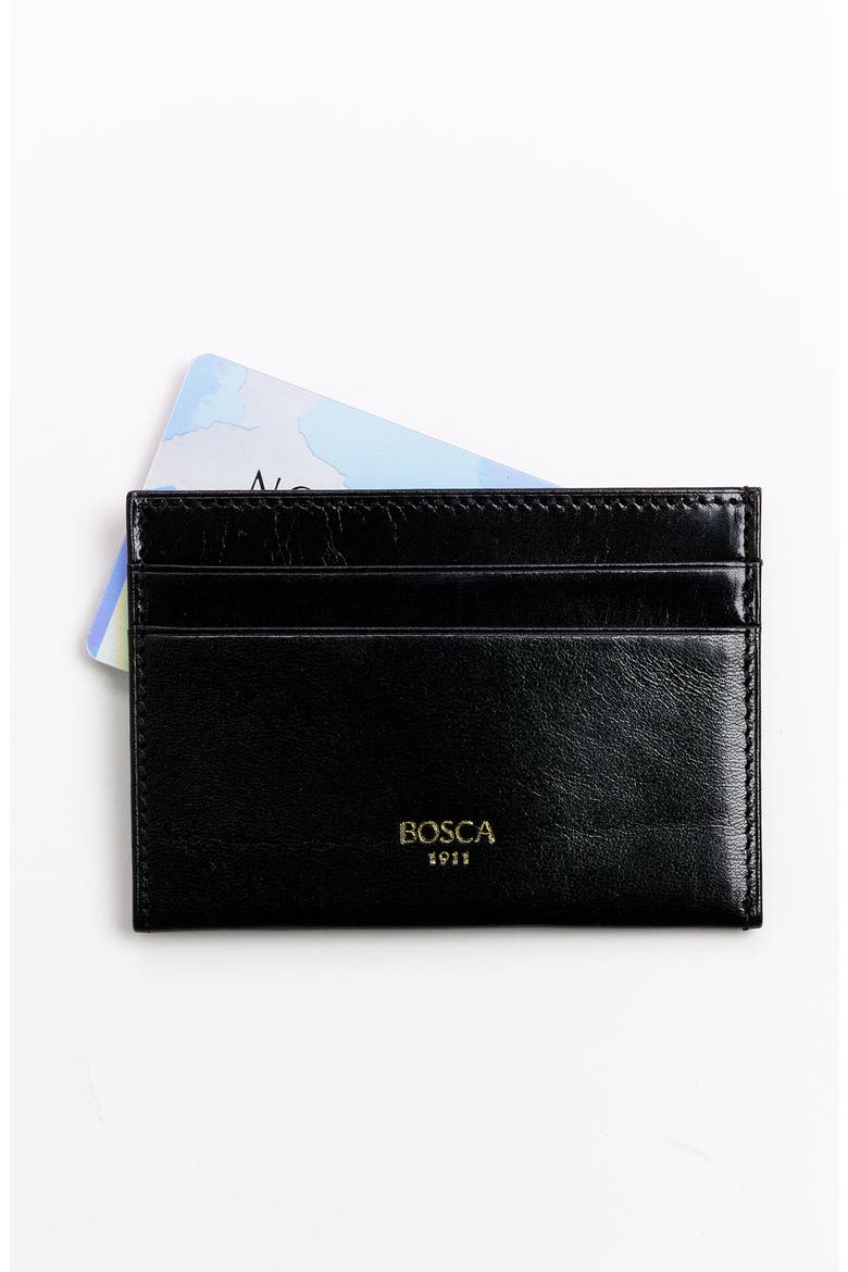 Old Leather Weekend Wallet, Main, color, BLACK