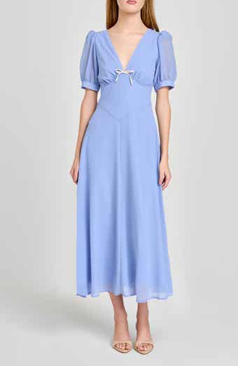 Juliana Short Sleeve A-Line Midi Dress