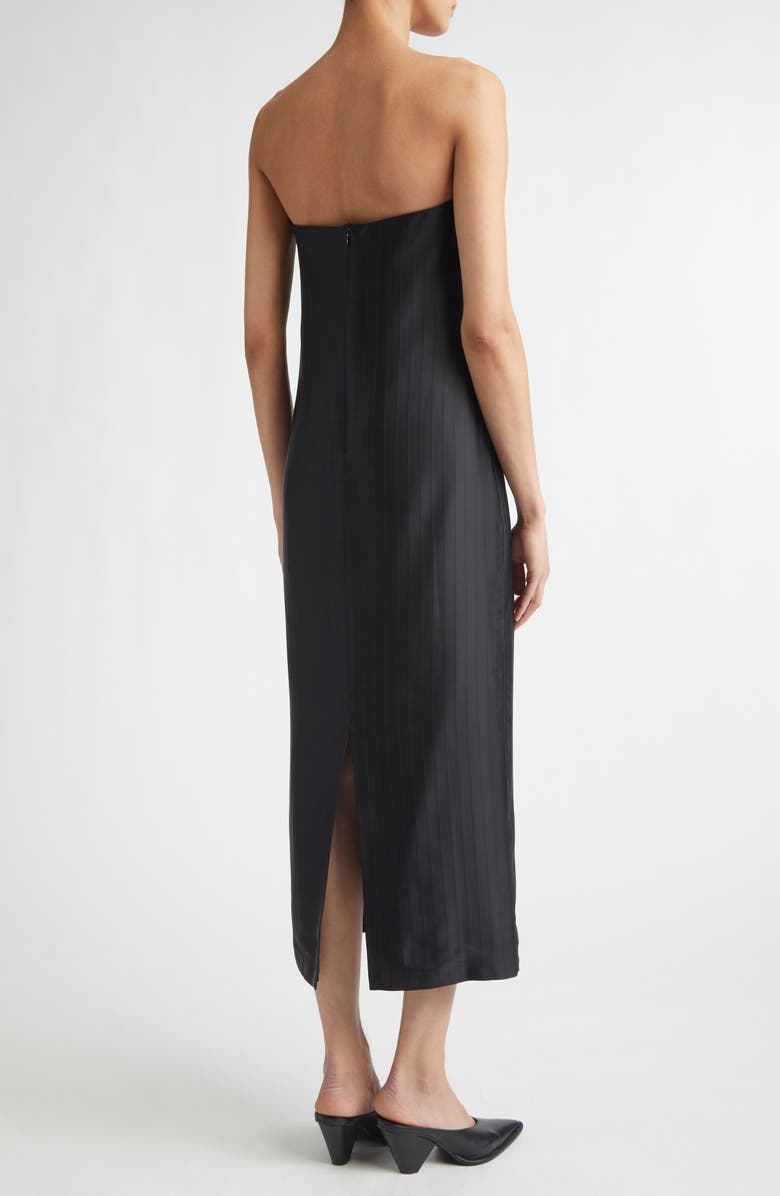 LOULOU DE SAISON Giulia Strapless Dress, Alternate, color, Black