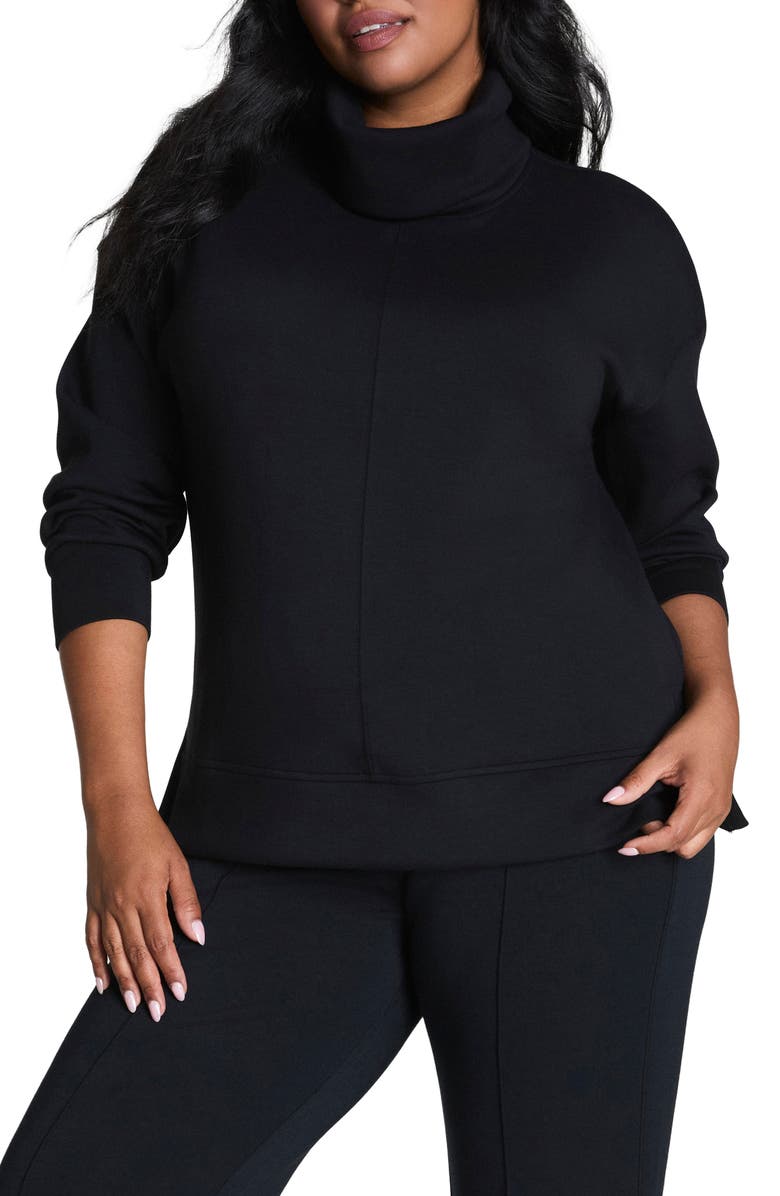 SPANX<sup>®</sup> Air Essentials Tunic Sweatshirt, Main, color, Very Black