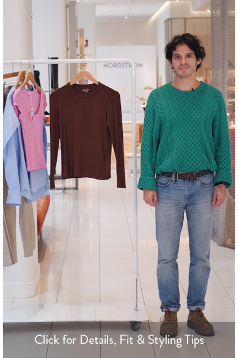 Julia Rib Long Sleeve Top video