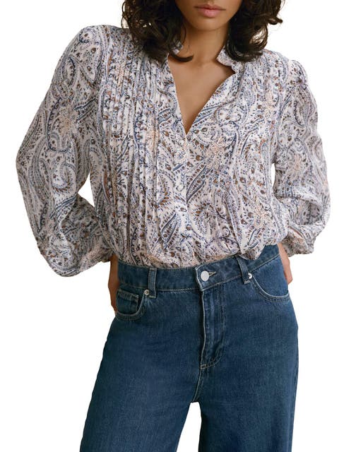 Paisley Print Blouse