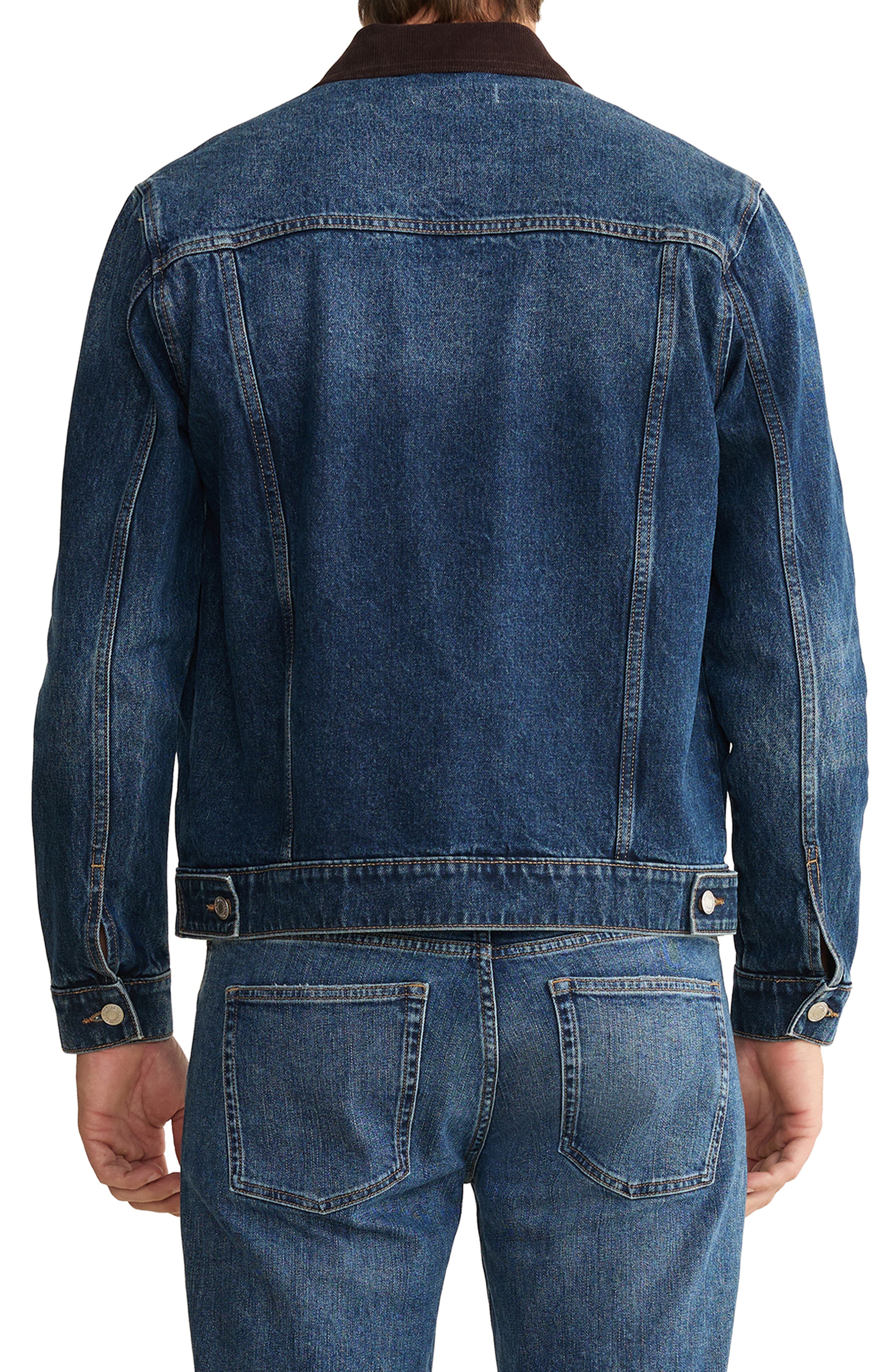 SEA Denim Jacket with Corduroy Collar - image 2
