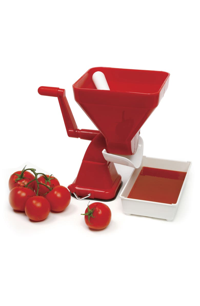 Norpro 2.25 Quart Jumbo Tomato Press, Alternate, color, Red