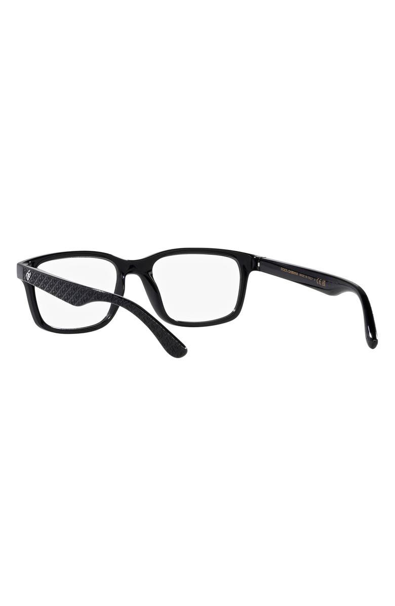 Dolce&Gabbana 48mm Rectangular Optical Glasses, Alternate, color,