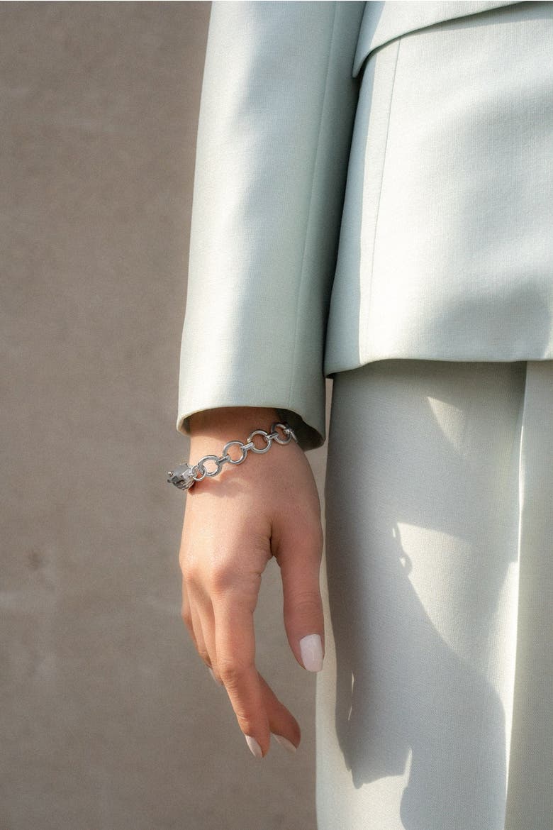 Gentlewoman's Agreement Bracelet, Alternate, color, Metallic Silver