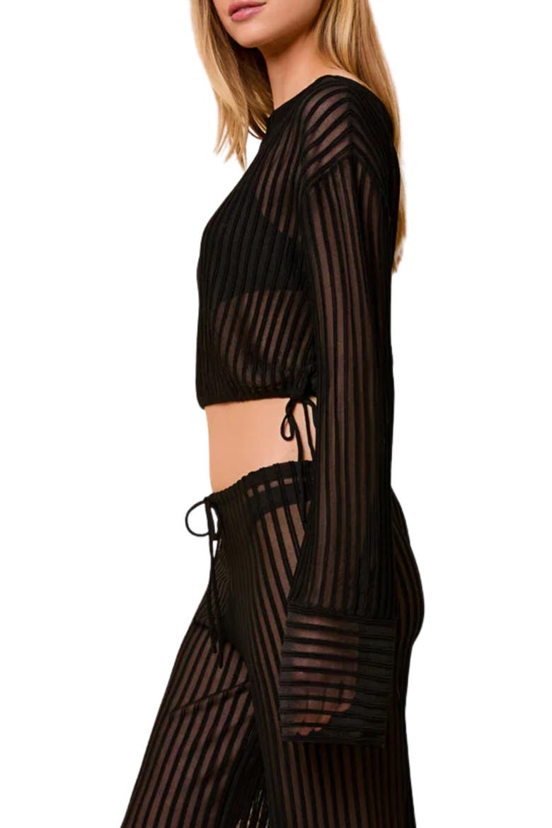 Athena Cover-Up Top, Alternate, color, NOIR