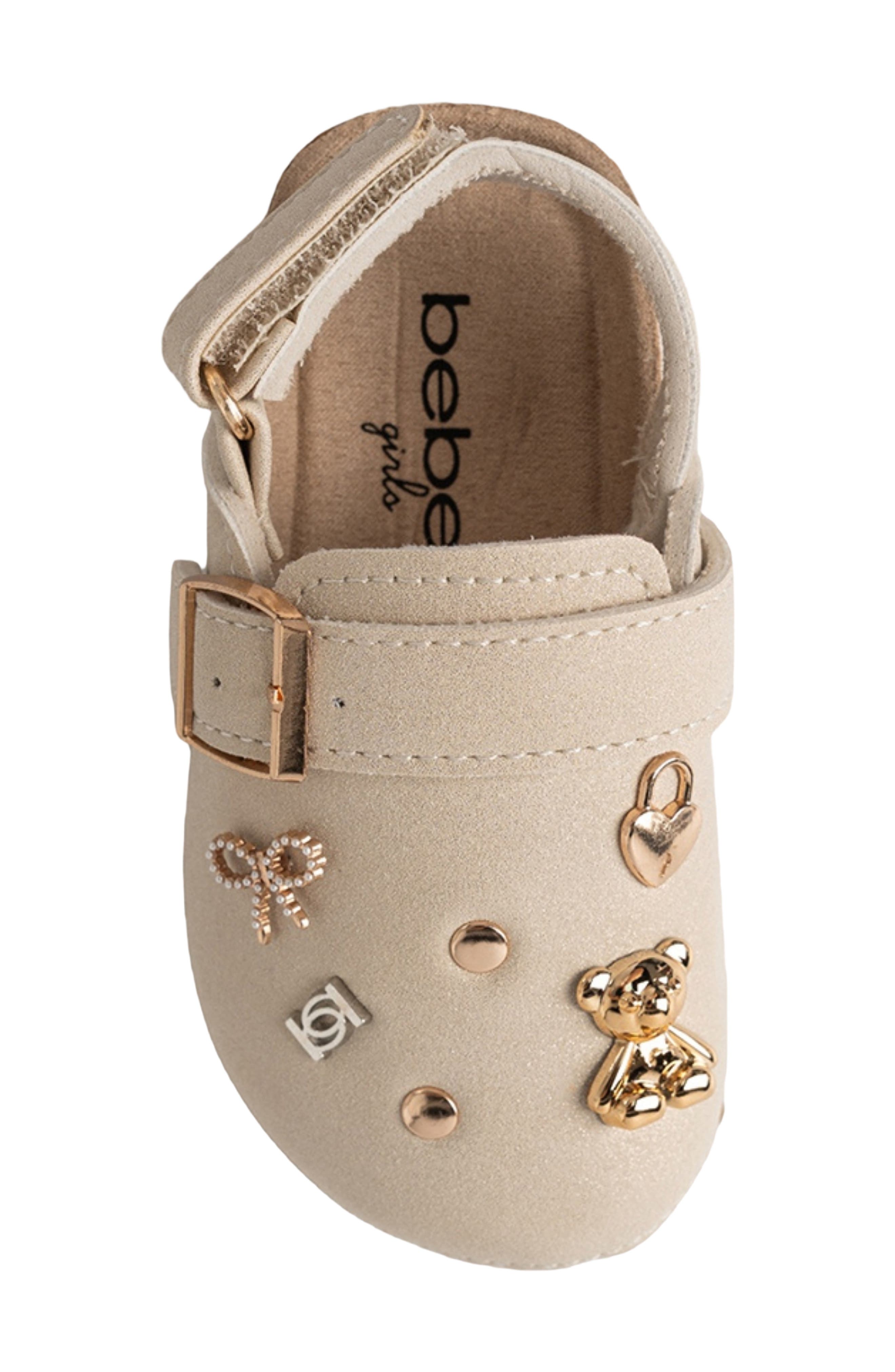 Kids' Embellished Footbed Sandal, Alternate, color, TAN