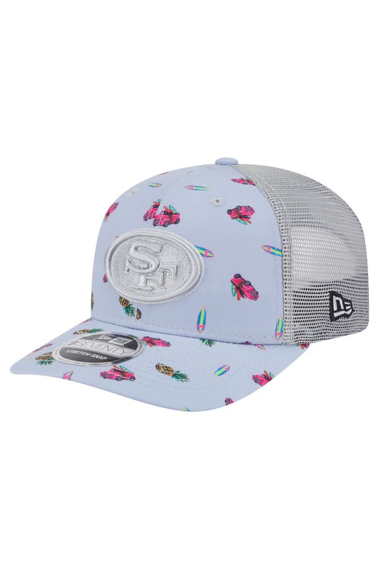 Men's New Era  Light Blue San Francisco 49ers Adventure Surfboard 9SEVENTY Adjustable Hat, Main, color, Light Blue