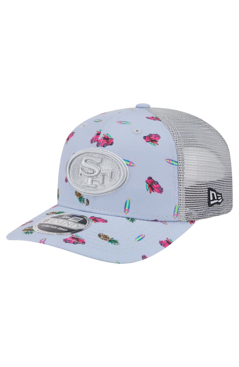 New Era Men's New Era Light Blue San Francisco 49ers Adventure Surfboard 9SEVENTY Adjustable Hat, Main, color, Light Blue