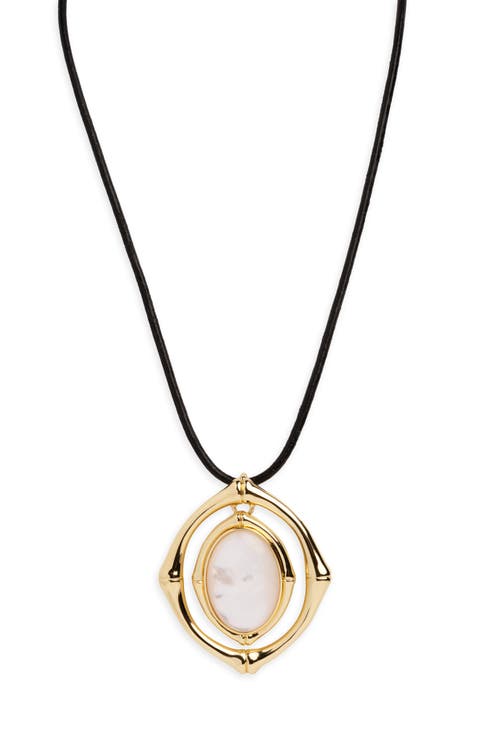 Bamboo Pendant Necklace