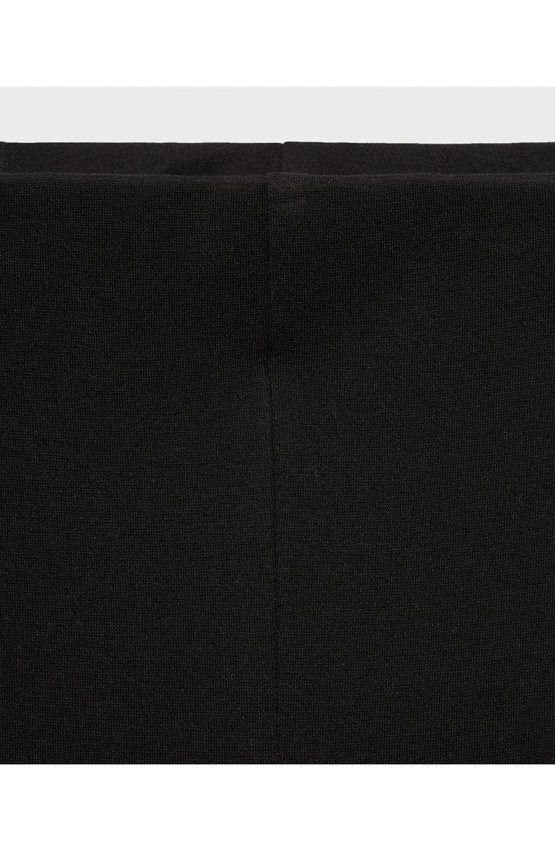 MANGO Seamed Detail Flare Leggings, Alternate, color, Black