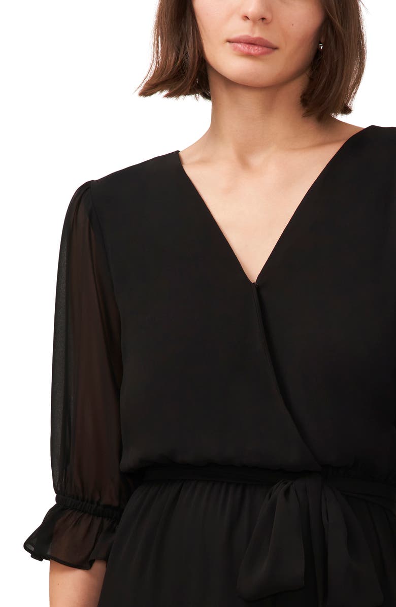 Halogen<sup>®</sup> Surplice Faux Wrap Dress, Alternate, color, 