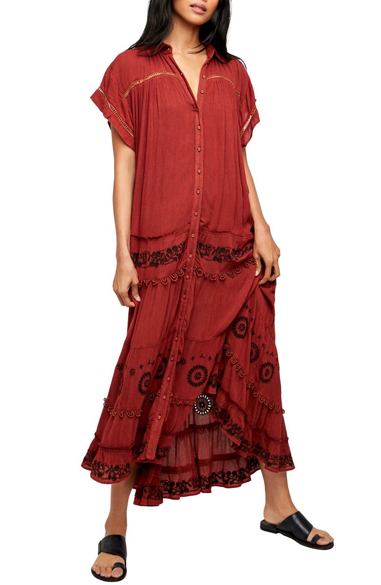 Free People Pretty Cozy Maxi Dress, Alternate, color, 