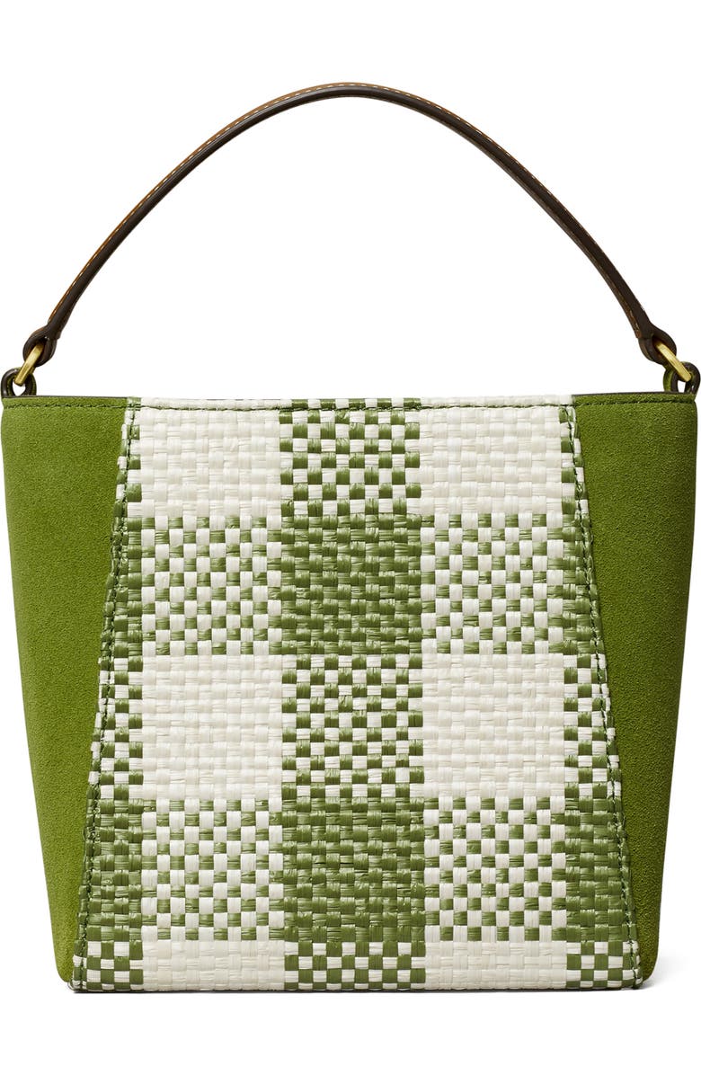 Tory Burch Small McGraw Gingham Bucket Bag, Alternate, color,