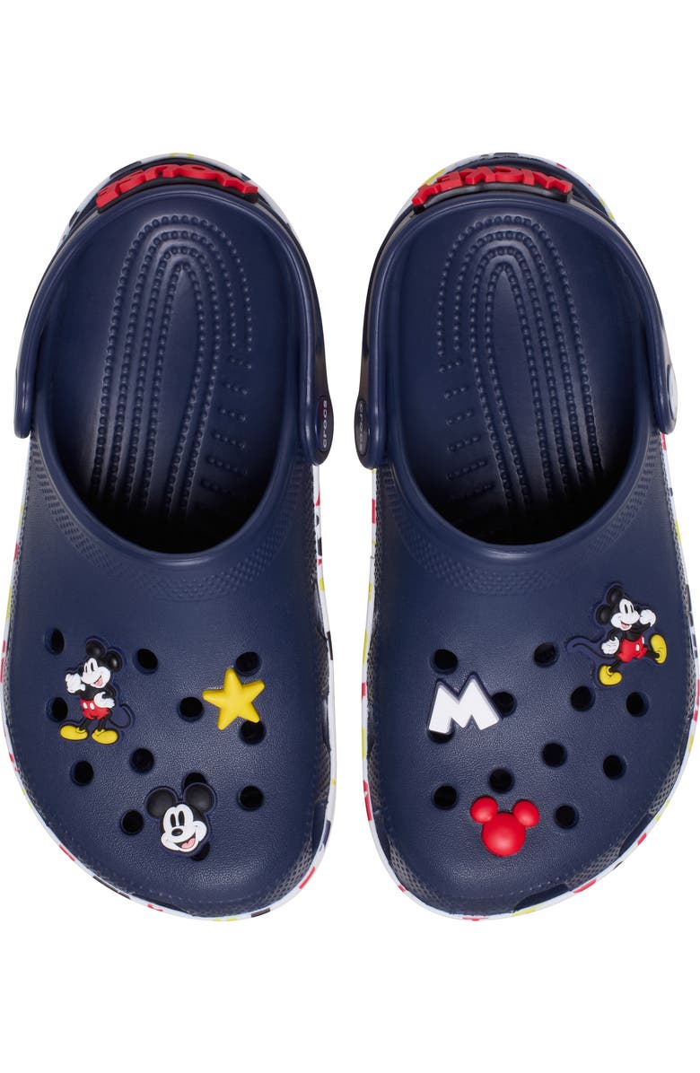 CROCS Kids' x Disney Mickey Mouse Classic Clog, Alternate, color, Blue Multi