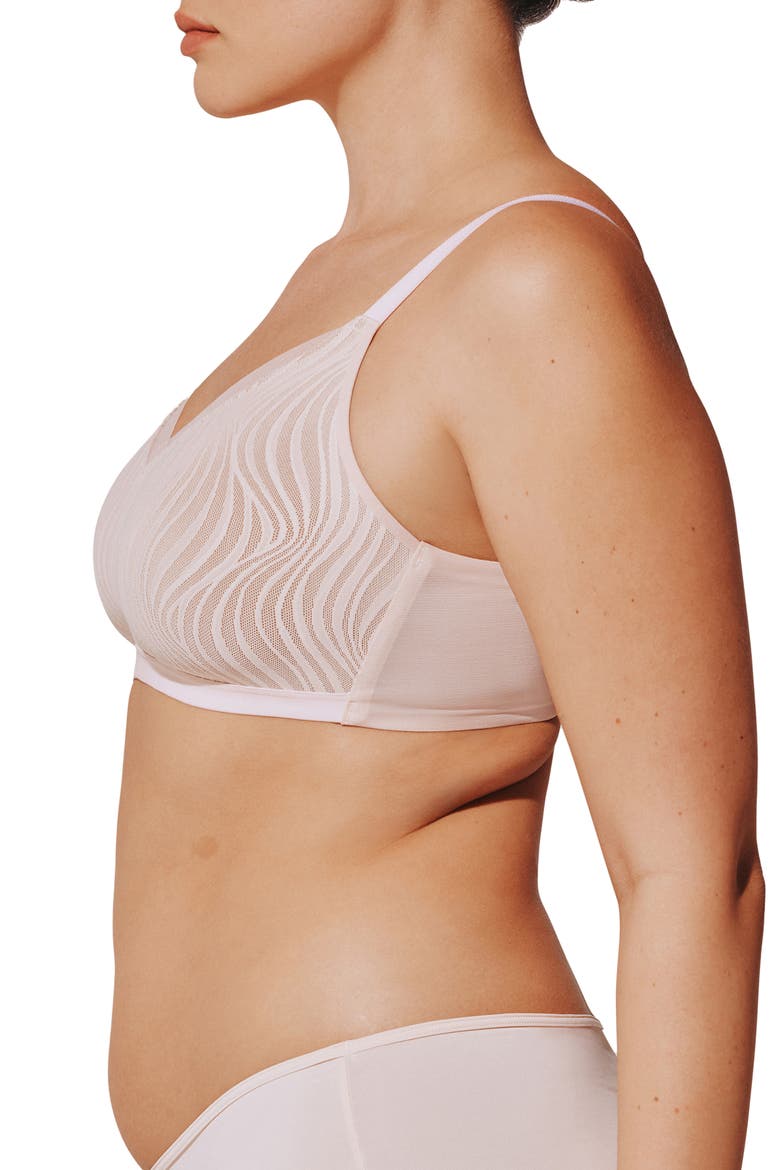 24/7® Classic Wireless Crossover Lace Minimizer, Alternate, color, SOFT PINK