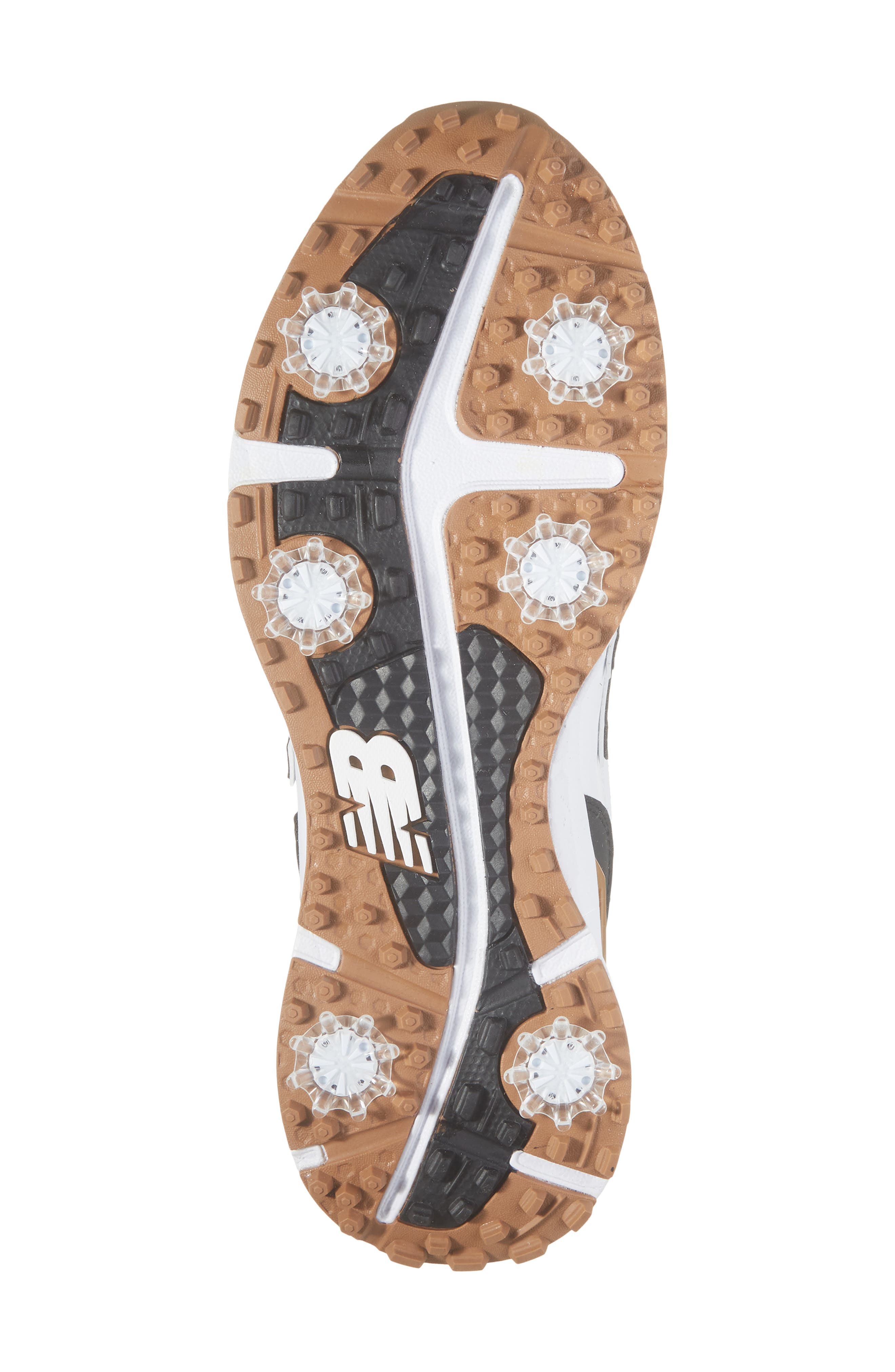 New Balance 997 Waterproof Golf Shoe, Alternate, color, White / Black