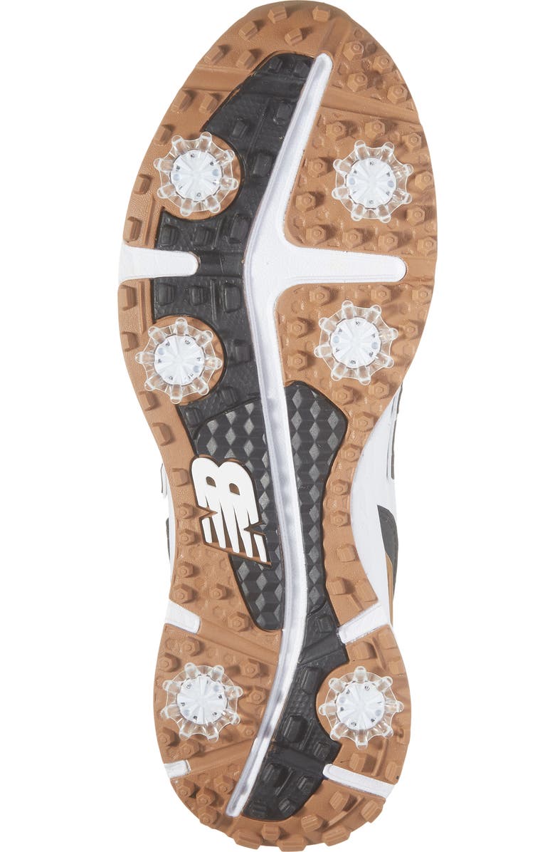 New Balance 997 Waterproof Golf Shoe, Alternate, color, White / Black