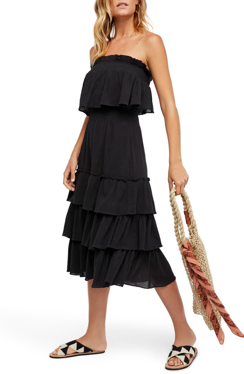 Free People Endless Summer by Free People Sea Breeze Strapless Crop Top & Midi Skirt, Main, color, 