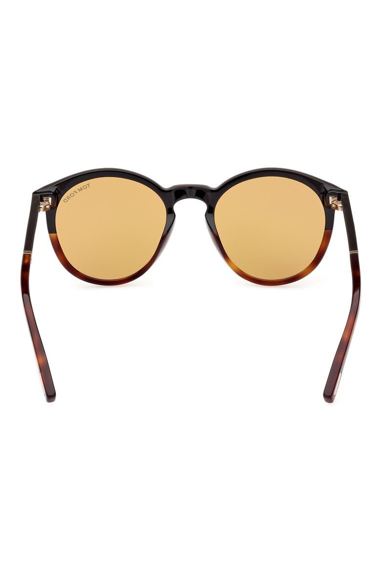 51mm Gradient Round Sunglasses, Alternate, color, HAVANA/ AMBER