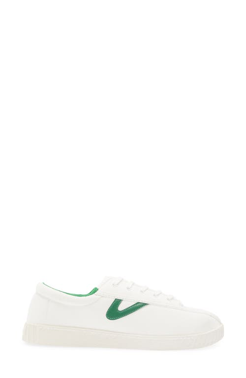Tretorn Nylite Plus Sneakers In White/green