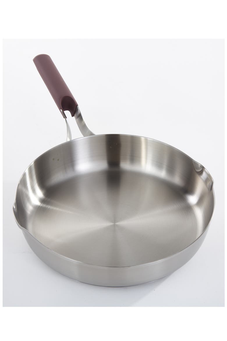 Elements 18/10 Stainless Steel Skillet, Alternate, color, PURPLE