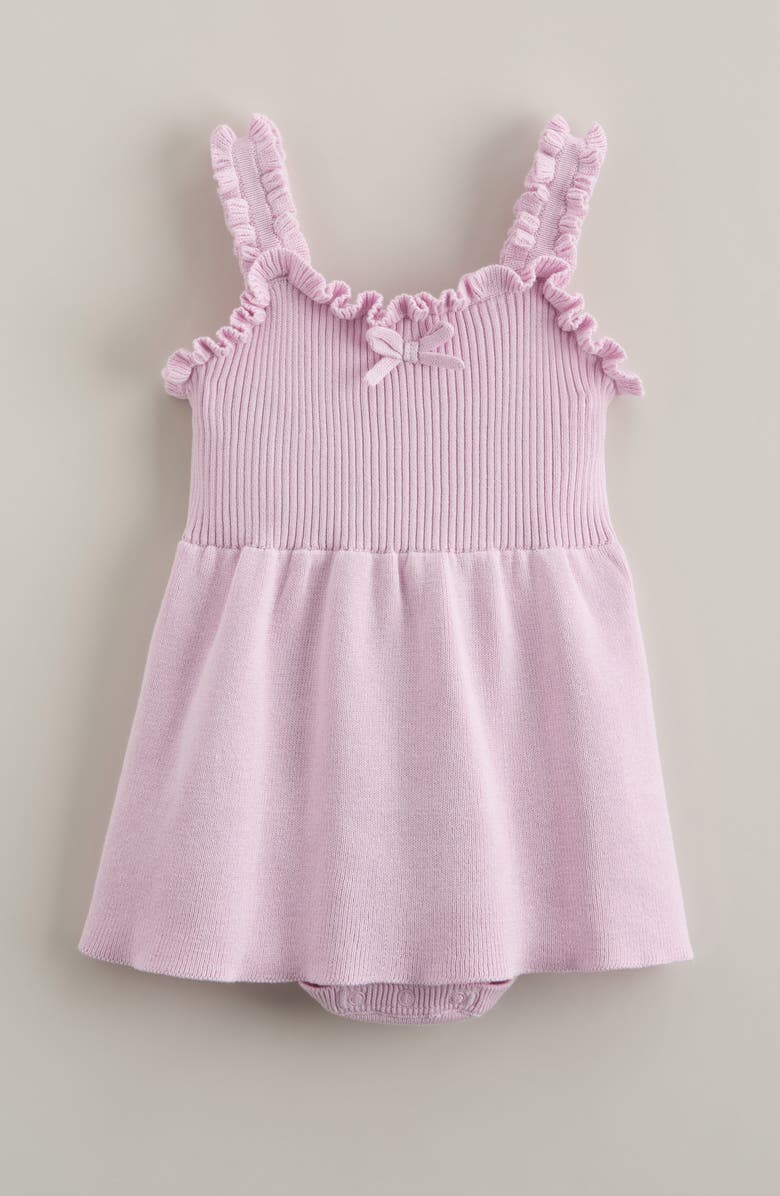 Nordstrom Ruffle Accent Skirted Sweater Bodysuit, Main, color, Pink Windsome