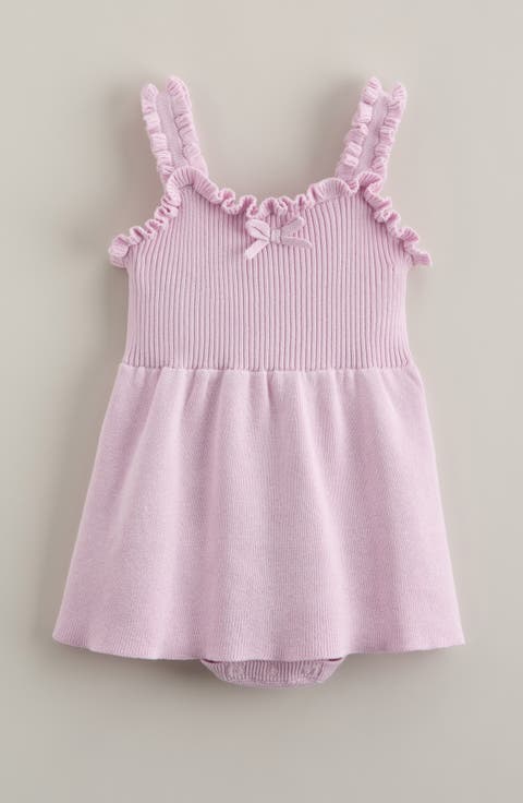 Ruffle Accent Skirted Sweater Bodysuit (Baby)