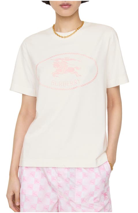 Knight Stamp Cotton T-shirt