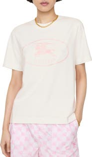 Burberry Knight Stamp Cotton T-shirt