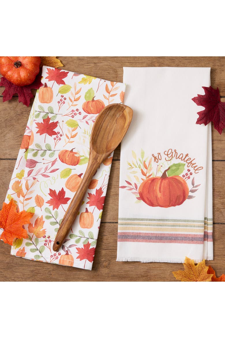 Grateful Harvest Dishtowel Set of 2, Alternate, color, Grateful Harvest