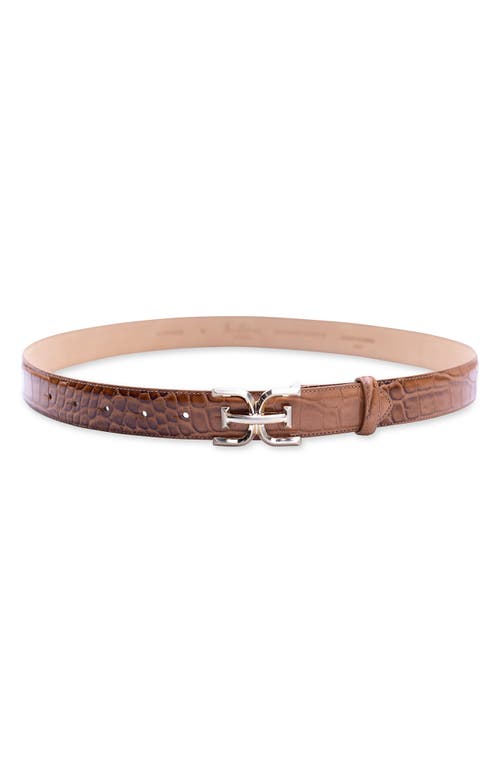 Sam Edelman Logo Buckle Belt In Brown