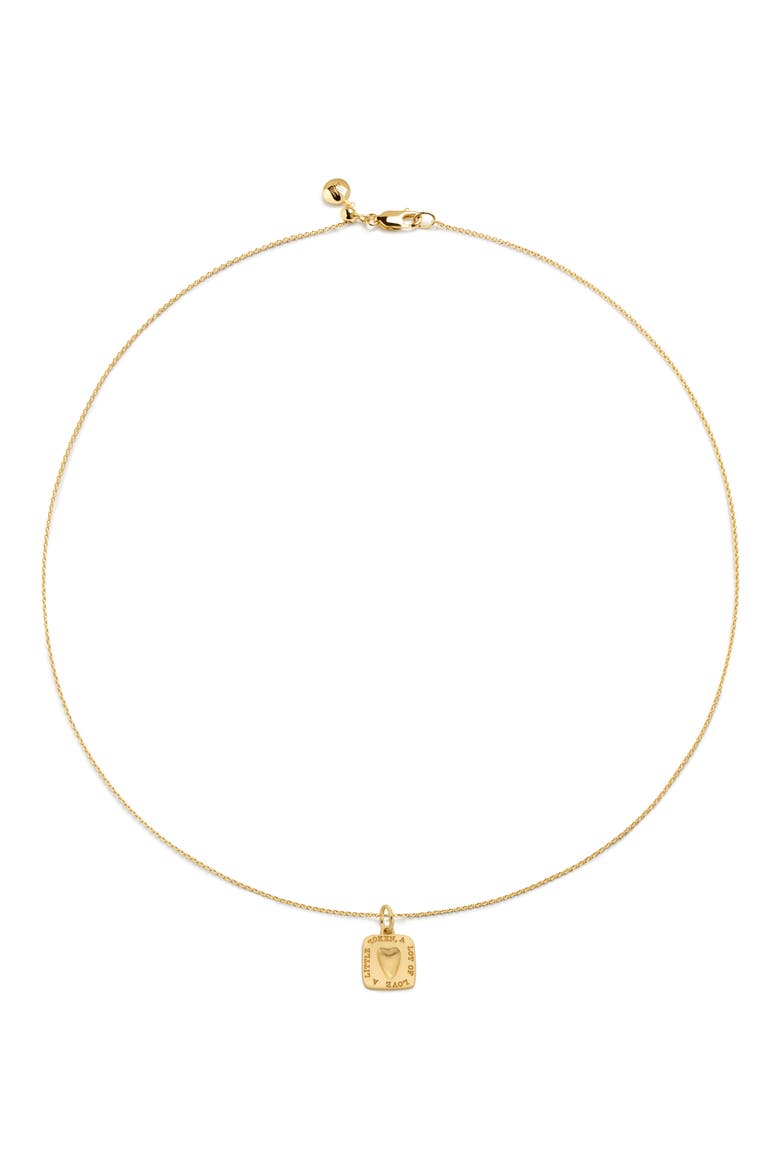 Love Token Pendant Necklace, Main, color, 18K GOLD VERMEIL