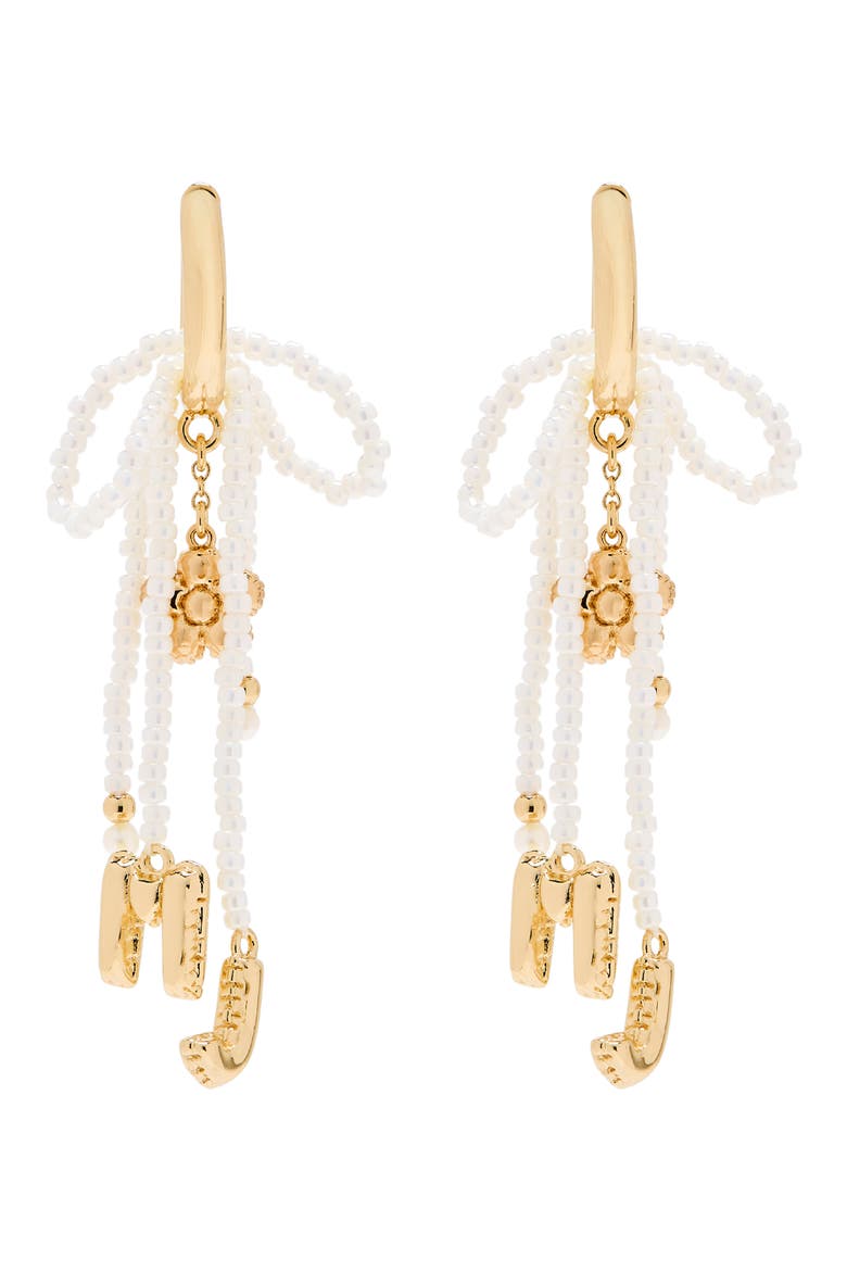 MJ Balloon Bead & Freshwater Pearl Drop Earrings, Alternate, color, GOLD/ CREAM