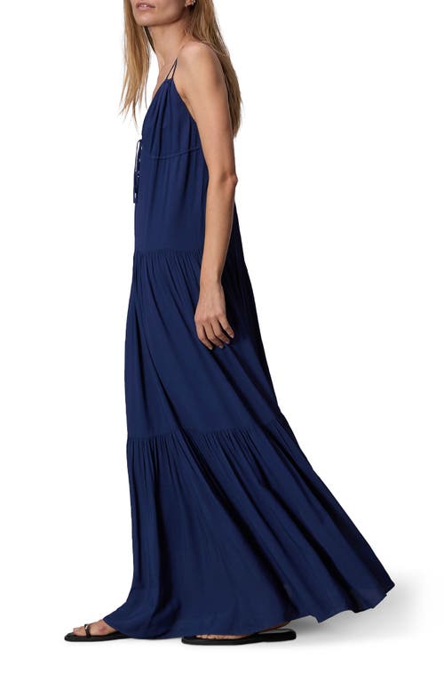 Rag & Bone Women's Amanda Tiered Maxi-dress In Deep Blue