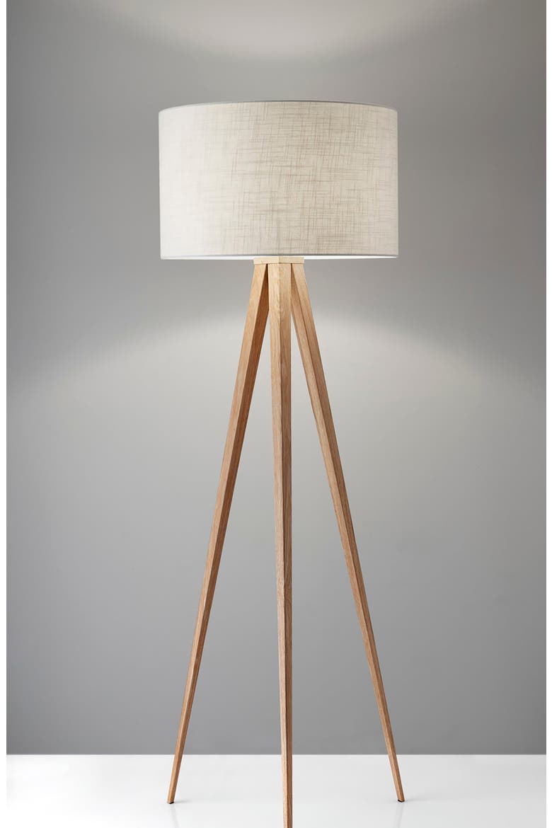 Director Floor Lamp, Alternate, color, NATURAL OAK