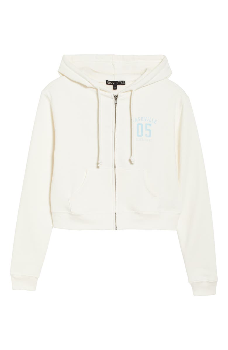 Vinyl Icons Nashville Crop Zip-Up Hoodie, Alternate, color, 