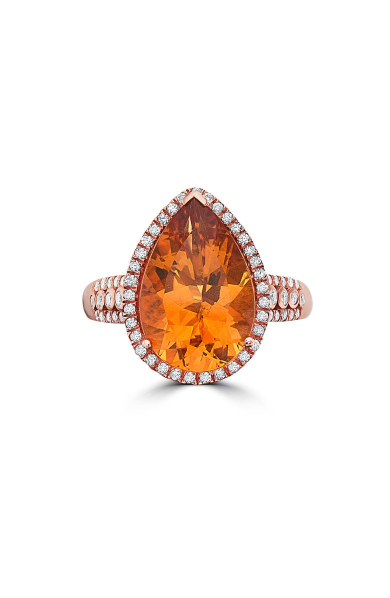 EFFY Diamond & Citrine Teardrop Ring, Alternate, color, 
