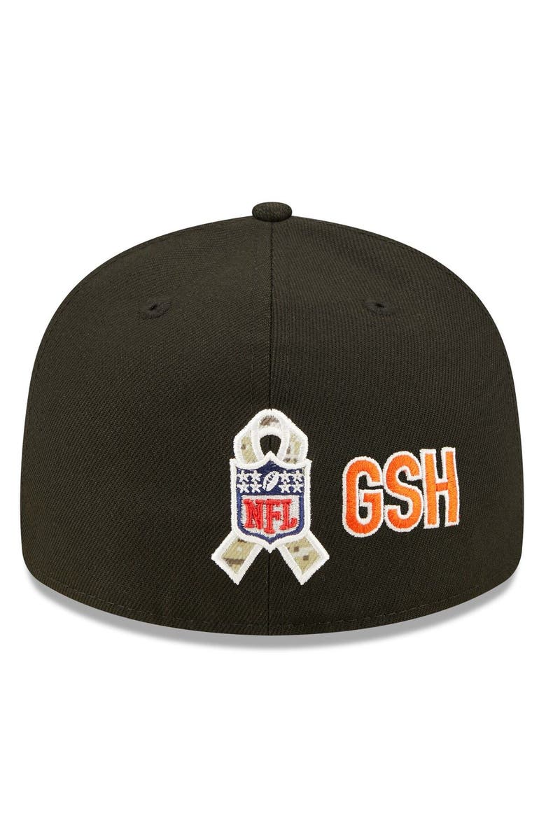 New Era Men's New Era Black Chicago Bears 2022 Salute To Service Low Profile 59FIFTY Fitted Hat, Alternate, color,