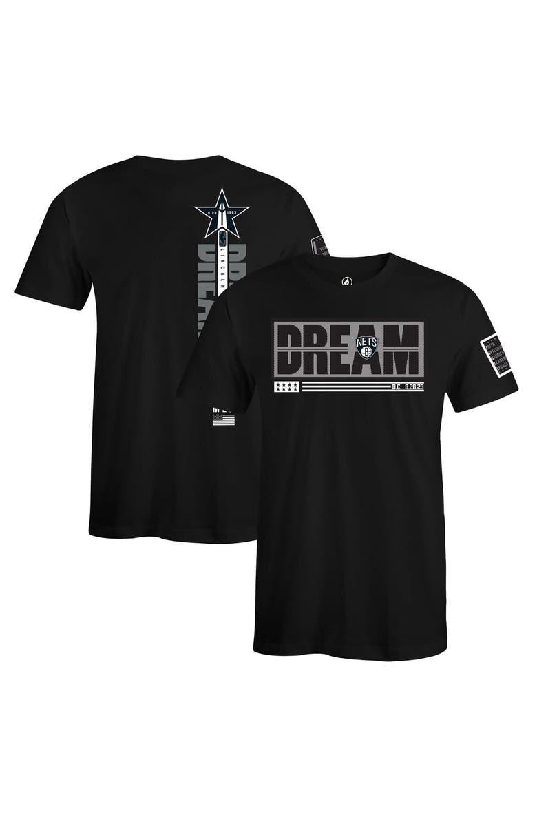 FISLL Unisex FISLL x Black History Collection Black Brooklyn Nets T-Shirt, Main, color, Black