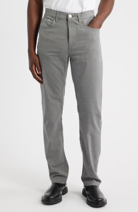 Modern Straight Leg Five-Pocket Twill Pants